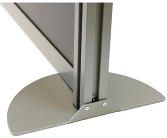 NBF Office Partitions - Cubicle Privacy Panel Wall Divider - Modern Room Separator with Quick Assembly - Indoor Laminate Free Standing Portable Room Divider Panel - 52" H x 73" W (Gray)