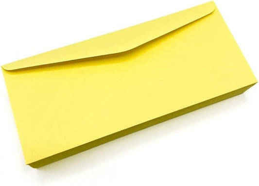 Limited Papers (TM) No. 10 Regular Standard Mailing Envelope - Pastel - Soft - 24 Pound (4.8 inch x 9.5 inch) - Announcement, Invoices, Checks, Letters, Contracts, Business Envelopes (Canary, 500)