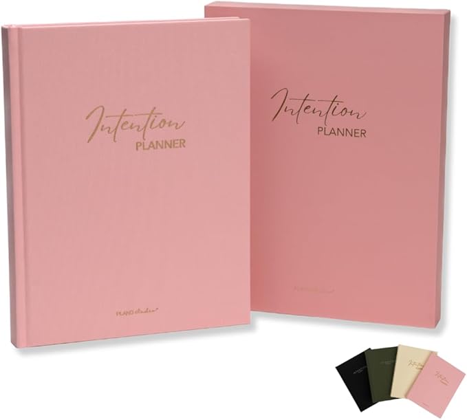 Pland Studio 90-Day Planner β Undated Daily Goal Journal for Women | Blush Rose Hardcover with Habit Tracker, Vision Board, Gratitude & Meal Planner | Self-Care & Productivity Journal Notebook