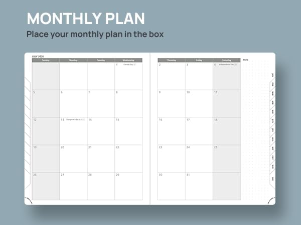 POPRUN Weekly Planner 2026 (Large 8.5" x 10.5") Calendar 12 Months Notebook with Horizontal Layout, Leather Soft Cover, Monthly Tabs, Inner Pocket, 100GSM Thick Paper, Pen Holder - Soft Pink