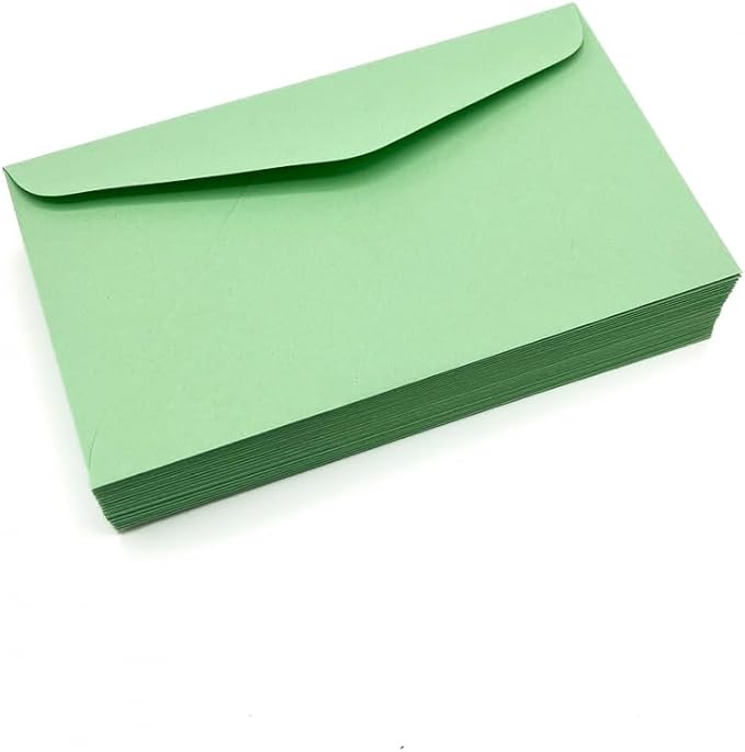 Limited Papers (TM) #6 3/4 Regular Envelope - Pastel - 24# (3 5/8 x 6 1/2) - Business Series (Green, 500)