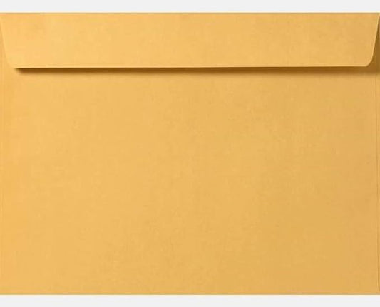 Limited Papers (TM) Booklet Envelopes, (Open Side) Brown Kraft, Gummed Seal, 28 Pound, Heavyweight, For Mailing And More. (1000, 12 x 16)