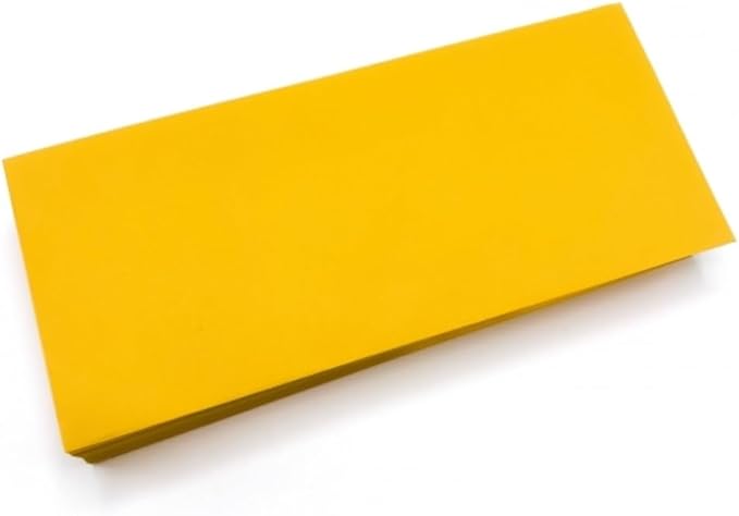 Limited Papers (TM) No. 10 Regular Standard Mailing Envelope - Pastel - Soft - 24 Pound (4.8 inch x 9.5 inch) - Announcement, Invoices, Checks, Letters, Contracts, Business Envelopes (Goldenrod, 500)