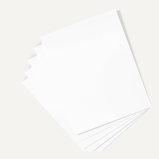 Amazon Basics Cardstock Paper, 8.5" x 11", 65 lb/176 gsm, 96 Bright, White, 250 Sheets