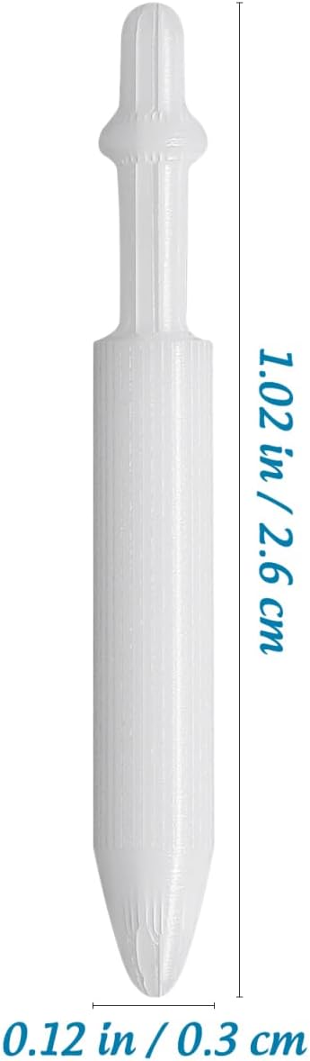 STOBOK 20Pcs 0.7mm Acrylic Paint Marker Replacement Nibs - Refillable Nylon Pen Tips for Paint Markers, White