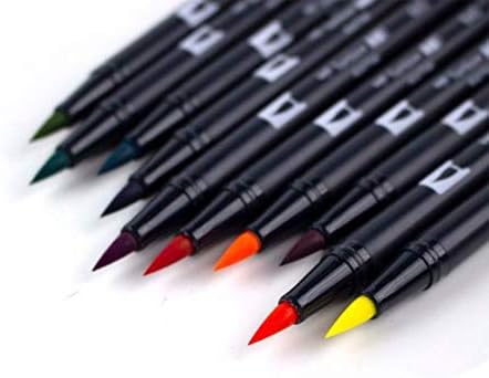 Tombow Dual Brush Pen Art Markers (10-Pack, Retro)