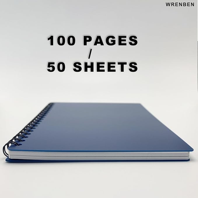 2PCS Waterproof Spiral Notebooks (4.8"x7", Orange)