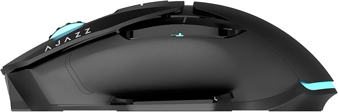 FIRSTBLOOD ONLY GAME. AJ039 2.4G Wireless/Bluetooth 5.1/ Wired Gaming Mouse, 96g Lightweight, 4800 DPI, Ergonomic LED Backlit USB Gamer Mice Computer Laptop PC, for Windows Mac Linux OS, Black