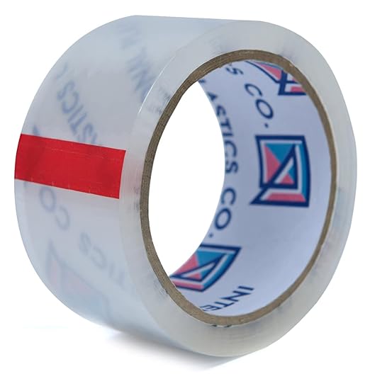Heavy Duty Packing Tape Refill, 1.88 Inch x 60 Yards, 6 Rolls, 3" Core, Packing, Shipping and Mailing, Strong Seal on All Box Types (6 Pack, Clear)