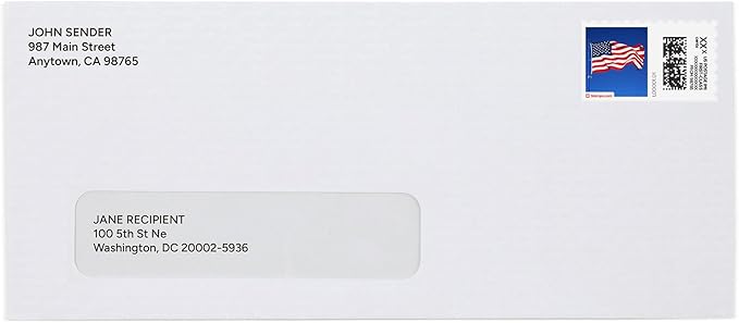 Flag NetStamps 1200-Pack (50 Sheets) Printable Postage Labels (Stamps.com Subscription Required) - Print Approved Postage - Inkjet & Laser Printers - Business, Personal, Home