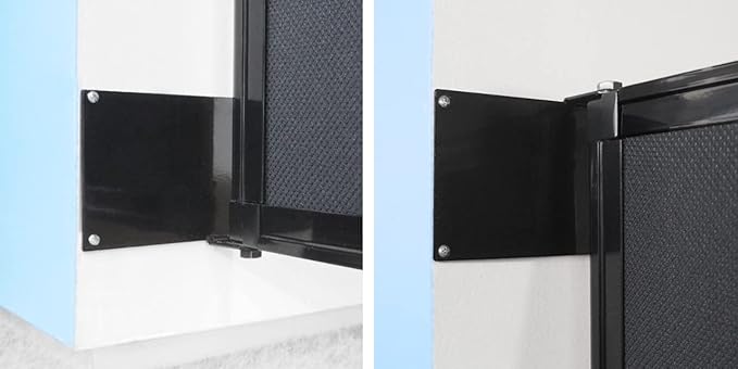 Wall-Mounted Sliding StraightWall Room Divider | Adjustable Widths | Locking Wheels | Room Separator | Up to 19'9" Wide x 6'10" Tall Powder Blue Fabric Panels