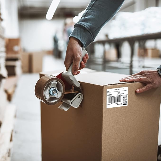 MFLABEL 3-1/3" x 4" Shipping Address Labels, 6-Up, White, 18000 Labels