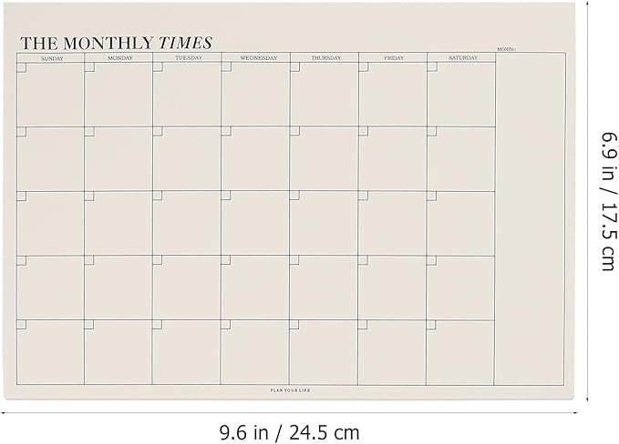 STOBOK 2pcs Tear- Notebook Daily for Monthly Memo Paper Time Planning Weekly Task Checklist Off Management Planner Noting Students Book Notepad Calendar Pad Home Schedule Agenda