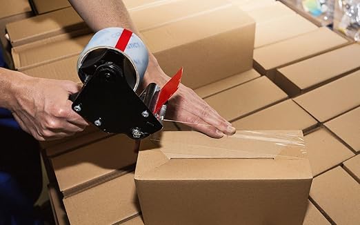 Heavy Duty Packing Tape Refill, 1.88 Inch x 60 Yards, 6 Rolls, 3" Core, Packing, Shipping and Mailing, Strong Seal on All Box Types (6 Pack, Clear)