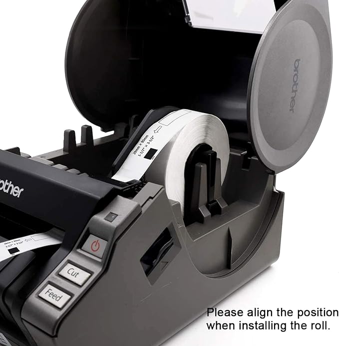 Compatible Standard Address Labels Replacement for Brother DK-1201 (1.1" X 3.5β), Use with Brother QL Label Printers (12 Rolls + 1 Reusable Cartridge, 400 Labels/Roll)