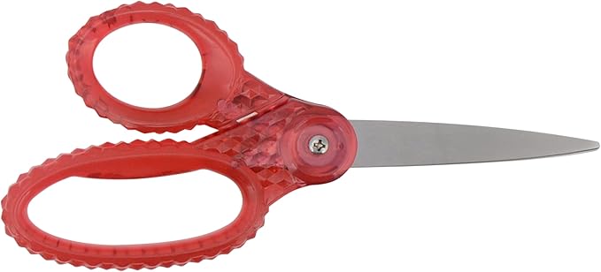 Westcott 7" GEM Crystal-Design Student Scissors, for Kids Aged 12+ - Scissors for School, Craft, Home, DIY, Classroom - Pink