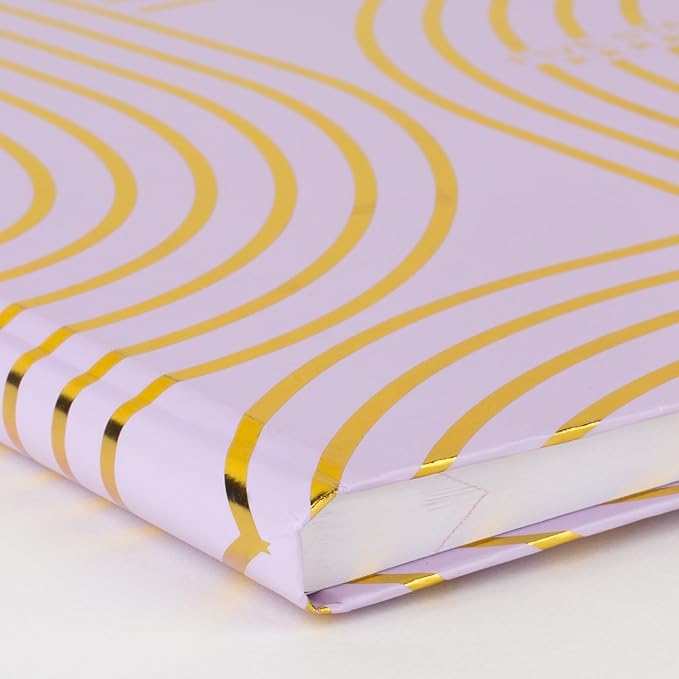 Five Star Composition Notebook, College Ruled, 9-3/4" x 7-1/2", 80 Sheets, Hardcover, Metallic Gold Arches (850111F-AMZ)