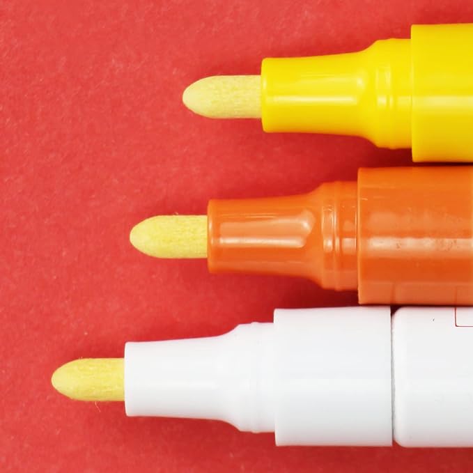 Kisangel 25Pcs Paint Marker Nibs Replacement Painting Pens Tips Permanent Marker Pen Points for Writing Stuff Devices