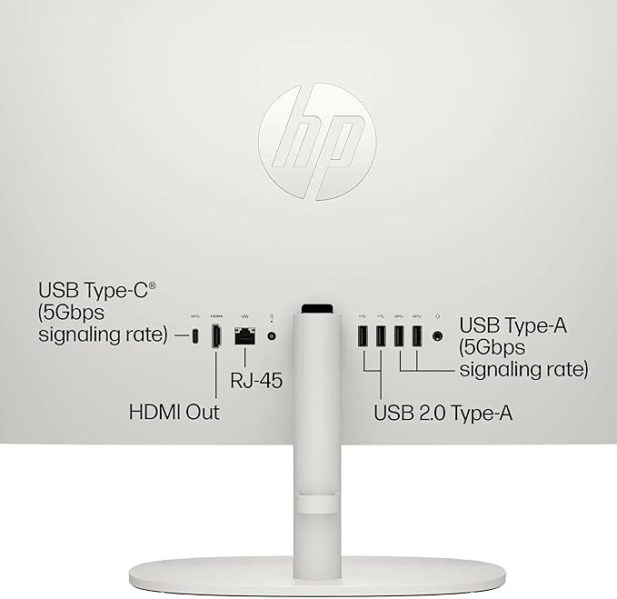 HP 21.5" FHD All-in-One Desktop Computer, 16GB RAM 512GB Storage (256GB SSD + 256GB Docking Station Set), Dual-Core Intel Celeron, Windows 11 Pro with Microsoft Office Lifetime Suite, Keyboard & Mouse