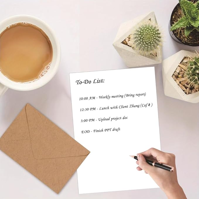 Printer Paper - 200 Sheets, A4 Premium Bright White Paper, 28lb Bond / 70lb Text (105 gsm) Bright White Paper – Great for Copy, Printing, Writing, 8.27" x 11.69" (210 x 297 mm)