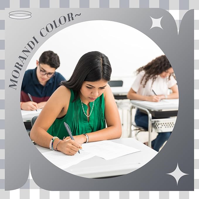 Fulmoon 150 Pcs Ink Click Pens Bulk Gel Writing Retractable Ballpoint Pens 1.0 mm Medium Point No Bleed Bulk for Office Supplies Teacher Stationery(Grey)