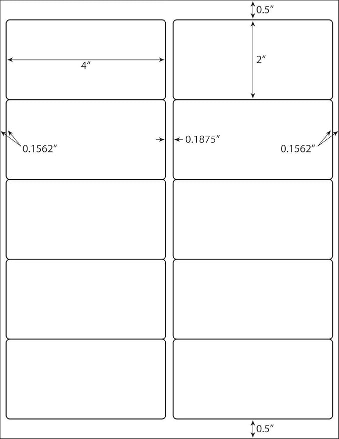 BESTEASY 10-UP Address Labels,/Address Mailing Labels 1000 Sheets Shipping Sticker Labels Compatible Laser/Ink Jet Shipping Labels(10000 Labels)