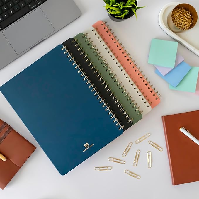 Undated Daily Planner | 8.25” x 11.75” To Do List Notebook | Work Productivity ADHD Organizer | Men and Women Planner | College Supplies | Evergreen | Portrait Layout