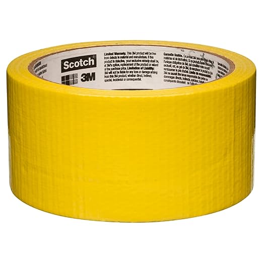 Scotch Duct Tape, Sunshine Yellow, 1.88 in. x 20 yd., 6-Pack