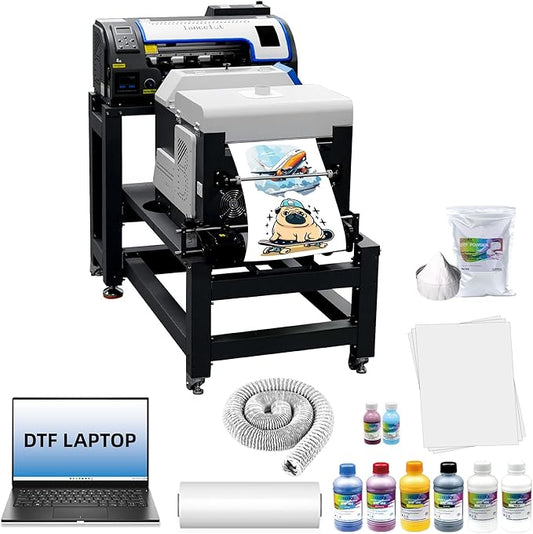 Lancelot M1630 Pro DTF Printer Bundle: Ultimate Automatic T-Shirt Printing Station w/Smart Maintenance, Mobile Workstation & Pro-Grade Equipment β Perfect for Startups & Small Businesses