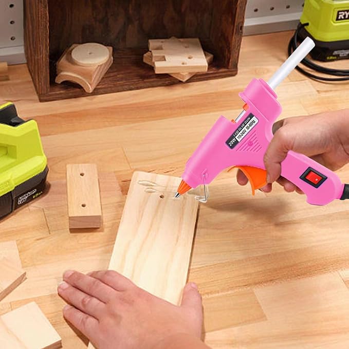 Mini Hot Glue Gun 10pcs Glue Stick Hot Glue Gun Set For Quick Repair Artist DIY Art Home 20w White