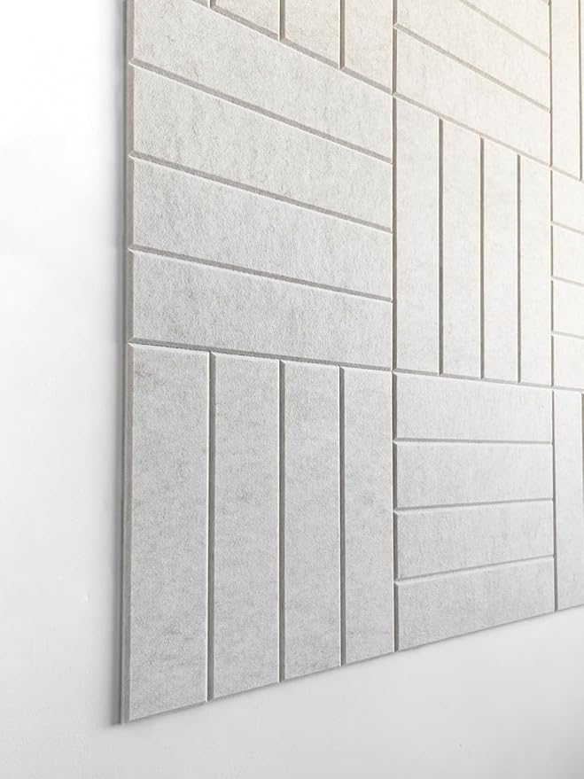 Large Cork Board Alternative - 12-Pack Felt Wall Tiles with Safe Removable Adhesive Tabs, Cork Wall Tiles Bulletin Board Home Office Essentials -