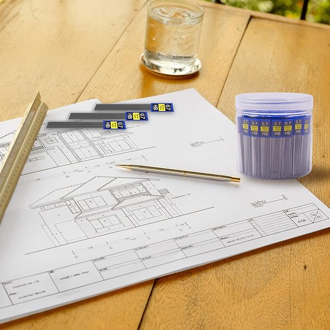 Morepack 840 Pieces Lead Refills,0.7 mm HB,Break Resistant Mechanical Pencil Refills,70 Tubes (840 Pieces)