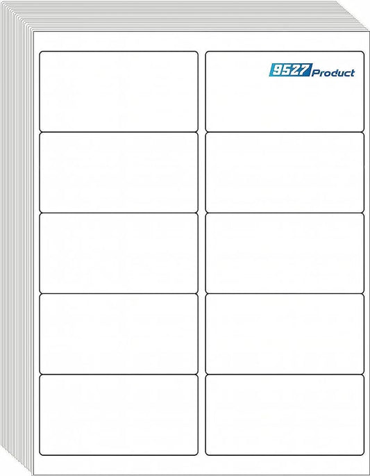 9527 Product 10 UP Sticker Labels,2x4 inches FBA Shipping Address Labels for Laser/Ink Jet Printer,Total 5000 Labels