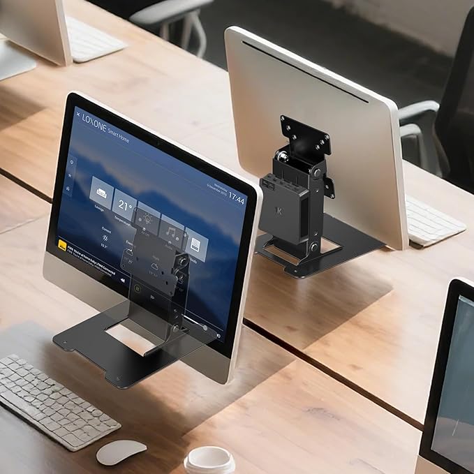 Touch LCD Monitor&All in One PC Stand All Metal Holder Sturdy with VESA Hole 75x75mm&100x100mm