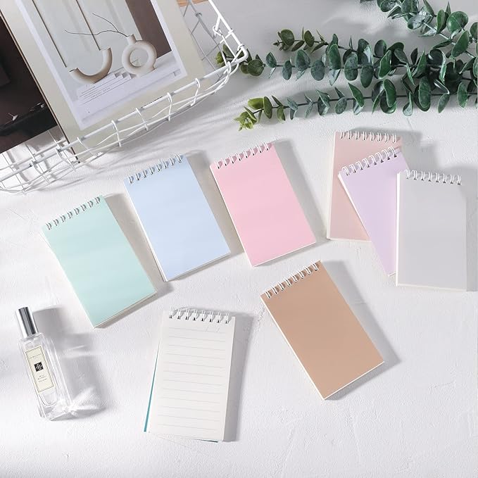 Ddaowanx Small Notebooks,3x5 Pocket Spiral Notepads With Lined Pages - The Perfect Little Mini Notebook to Stay Organized and Boost Productivity at Work or School (16, Cute Colors)