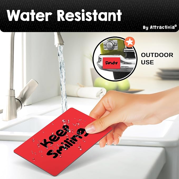 Dry Erase Magnetic Labels 5.6 x 3.7 in, Solid Colors, Large Dry Erase Magnets, 36-Pack, Colored Erasable Write-On All-Purpose Labels, for Office, Education, Home, Whiteboard