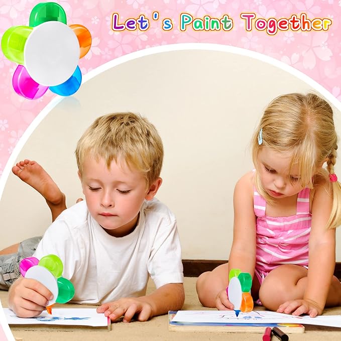 Outus 200 Pieces Petals Highlighters Assorted Colors Back to School Flower Shape Watercolor Highlighter Pens 5-in-1 Fluorescent Pens for Office School Stationery Aesthetic Supplies,5 Colors