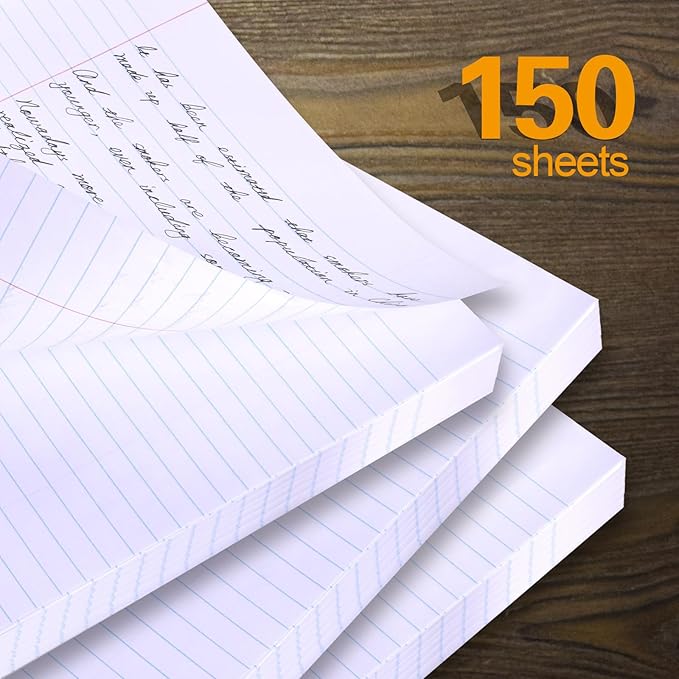 Kaisa3 Pack Notebook Paper College Ruled 3-Hole Punched Loose Leaf Paper 8x10.5 Lined Paper College Ruled Filler Paper for 3-Ring Binder Paper 150 Sheets/Pack (3 Pack-college) F15001C-3pk