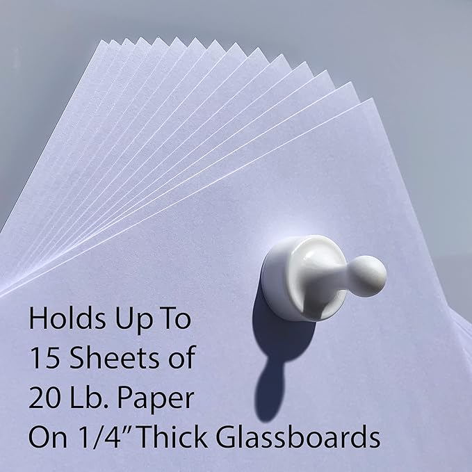 GLASSBOARD STUDIO Powerful Neodymium Magnets, Pawn-Shaped - Strong Fridge/Refrigerator and Whiteboard Magnet, Ideal for Office, Kitchen, Crafts - Rare Earth, Heavy Duty (8, Multi-Color)