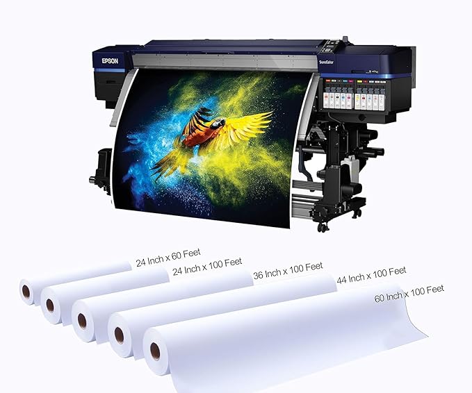 Premium Polyster Matte Canvas Roll, Quick Dry, Wide Format Inkjet Printer Compatible, Perfect for Fine Art, Photography, Giclée Printing, Archival Quality Prints. (24"x60' 290gsm Polyester)