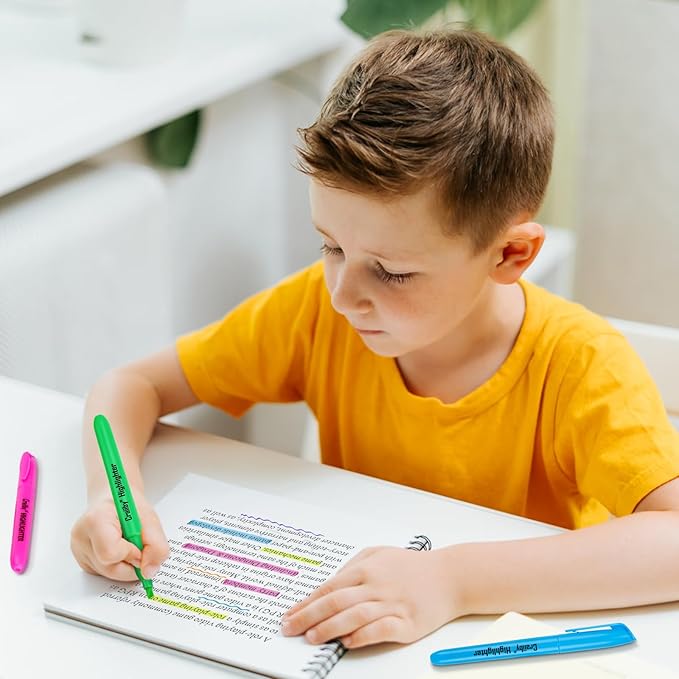 Highlighters, Chisel Tip, No Bleed, Assorted Colors, Dry-Quickly, 108 Count Bulk Pack