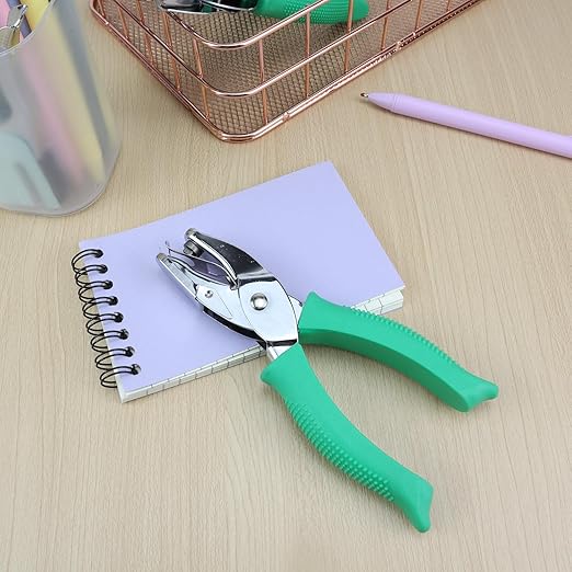 1/4 Inch Heart Shaped Hole Puncher, Handheld Single Hole Paper Punch, One Hole Paper Punch for DIY Craft Paper Scrapbook Puncher Hand Tool
