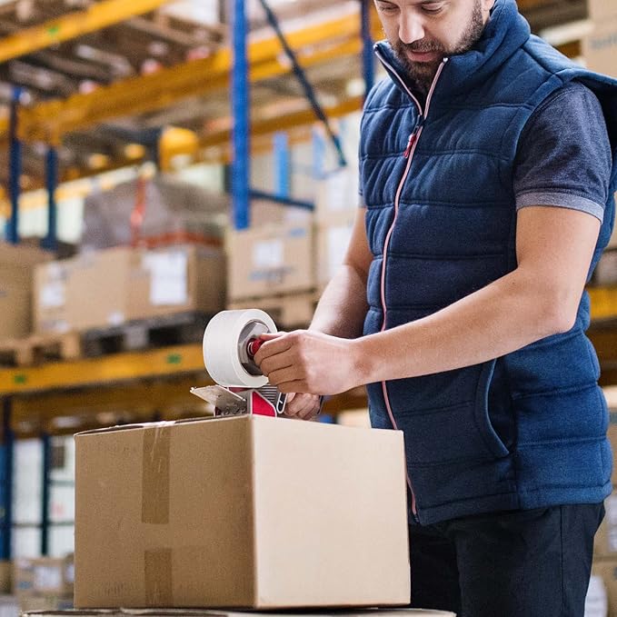 JARLINK Clear Packing Tape (6 Rolls), Heavy Duty Packaging Tape for Shipping Packaging Moving Sealing, 2.7mil Thick, 1.88 inches Wide, 60 Yards Per Roll, 360 Total Yards