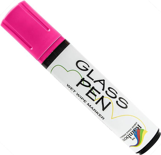 Glass Pen Window Marker: Liquid Chalk Pens for Glass, Whiteboard Markers with Washable Paint - Graduation, Car Windows, Mirror Pen, Storefront, Wedding, Parade, Party & Holiday (Pink, Jumbo Tip)