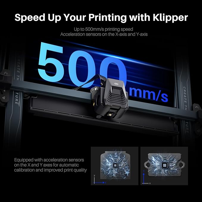 ELEGOO Neptune 4 Max 3D Printer, 500mm/s Fast Printing, Support 300°C Printing, Auto Leveling and Direct Drive Extruder, 420x420x480mm Large Build Volume