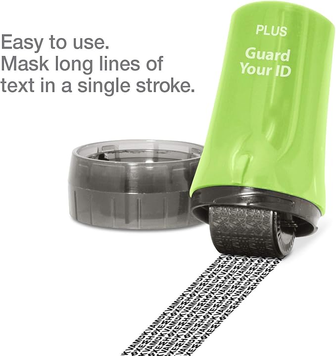 Guard Your ID ADVANCED Roller Identity Theft Prevention Security Stamp GREEN (38311)