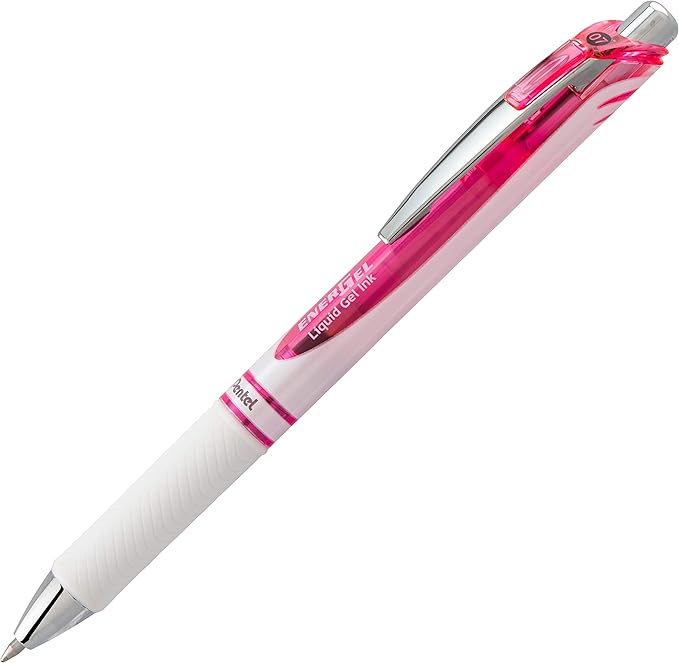 Pentel EnerGel Pearl RTX, 0.7mm, Black Ink, Box of 12 (BL77PWP-A)