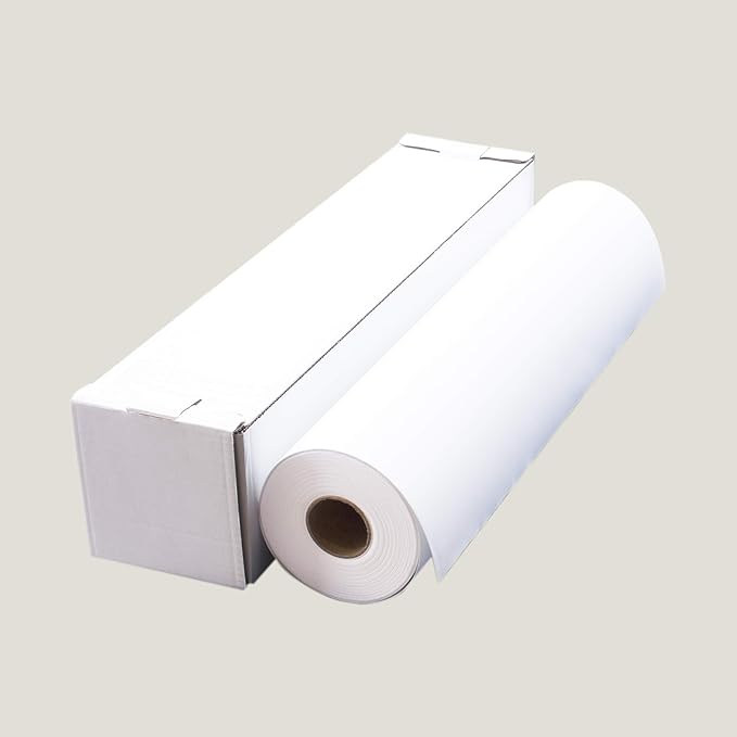 Premium Polyster Matte Canvas Roll, Quick Dry, Wide Format Inkjet Printer Compatible, Perfect for Fine Art, Photography, Giclée Printing, Archival Quality Prints. (24"x60' 290gsm Polyester)