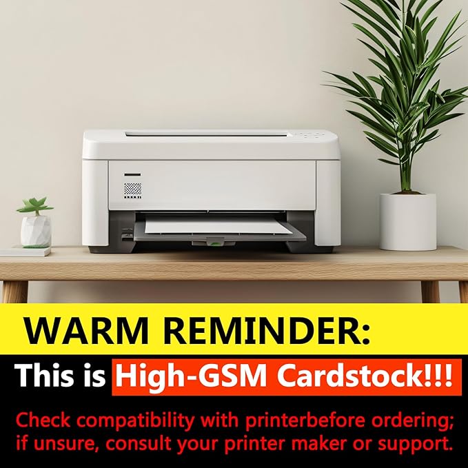 OcePor 30 Sheets White Cardstock 8.5” x 11”, 92lb/250gsm Card Stock, Thick Card Stock Paper, Heavy Cardstock Paper for Printer, Resume, Scrapbooks, Art, Crafts, Business Cards