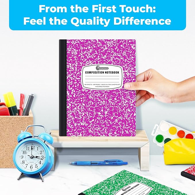 1000 Pack (Pallet) Composition Notebook Bulk, Graph Ruled, Pallet of Notebooks, 200 Pages (100 Sheets),8 x 5.75, Bulk Notebooks for School, Bulk Office Notebooks, 4-7 Days Transit